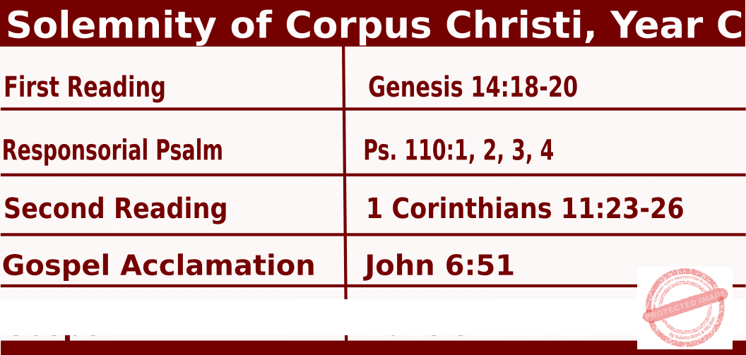 Corpus Christi Year C