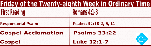 Catholic Mass Readings for October 17 2025, Friday of 28th Week in Ordinary Time