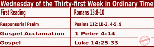 Catholic Mass Readings for November 5 2025, Wednesday of 31st Week in Ordinary Time