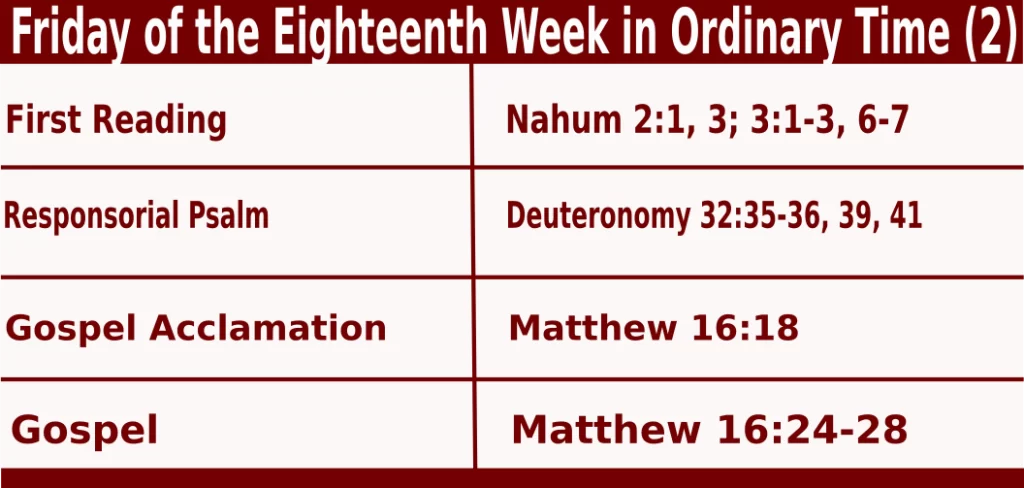 Mass Readings for August 5 2022 Bible Quotations