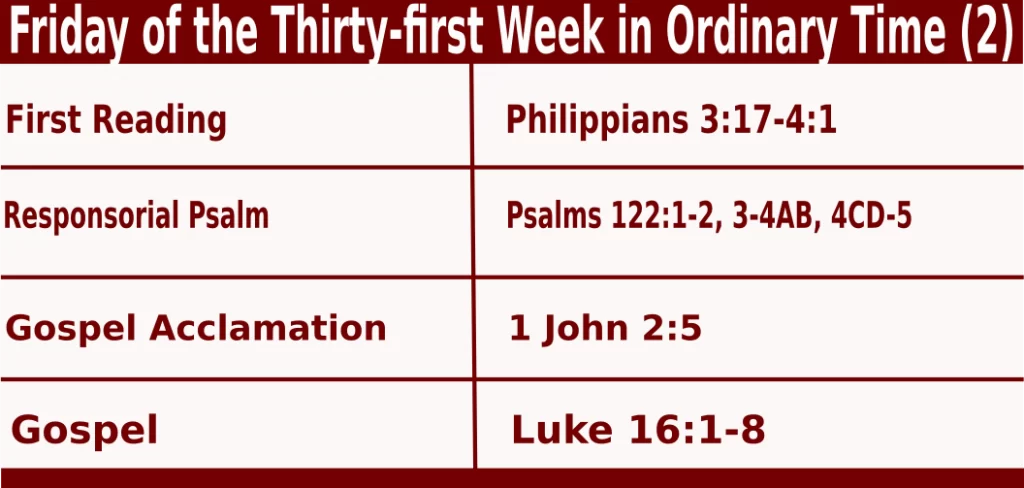 Mass Readings for November 4 2022 bible quotations