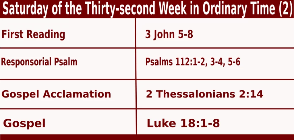 Mass Readings for November 12 2022 bible quotations