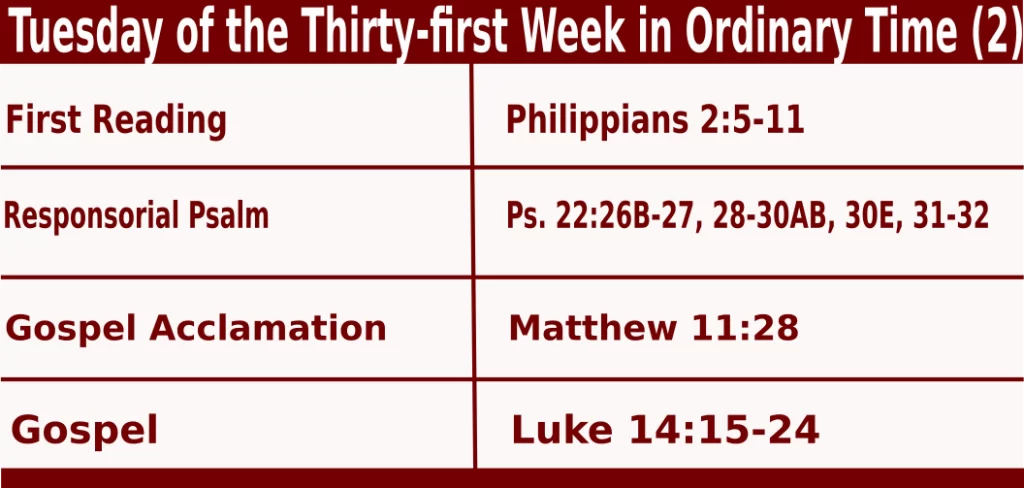 Mass Readings for November 5 2024 bible quotations