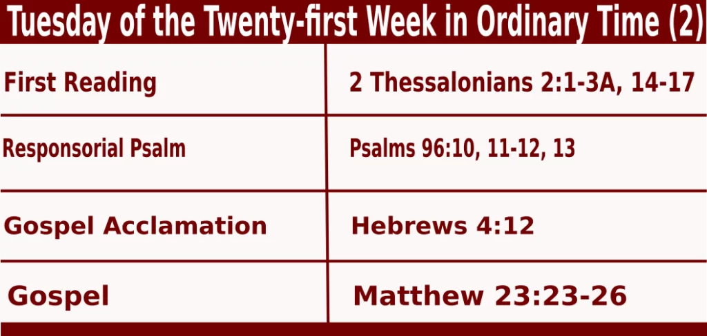 Mass Readings for August 23 2022 bible quotations 
