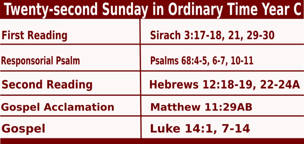 Mass Readings for August 28 2022 bible quotations