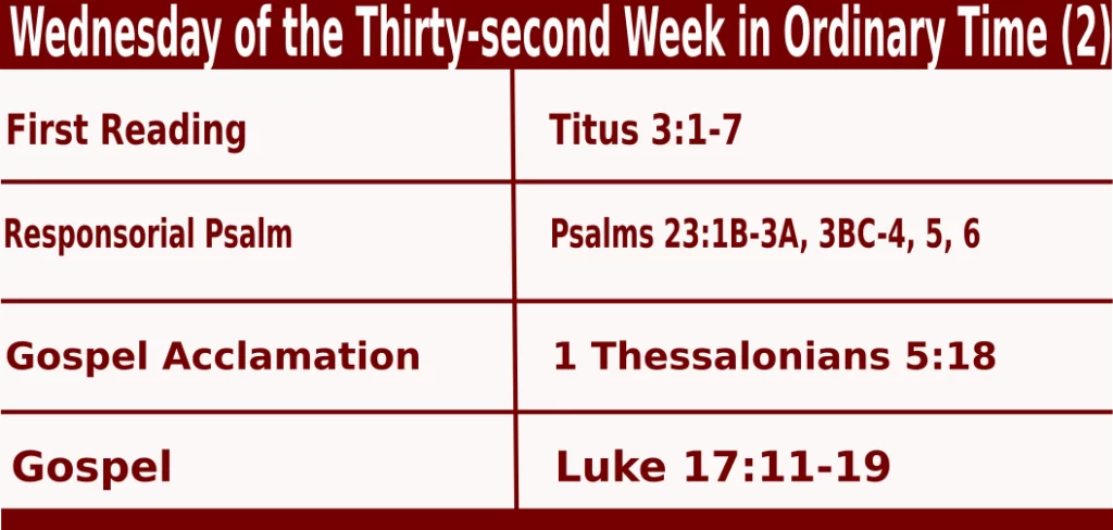 Mass Readings for November 13 2024 bible quotations