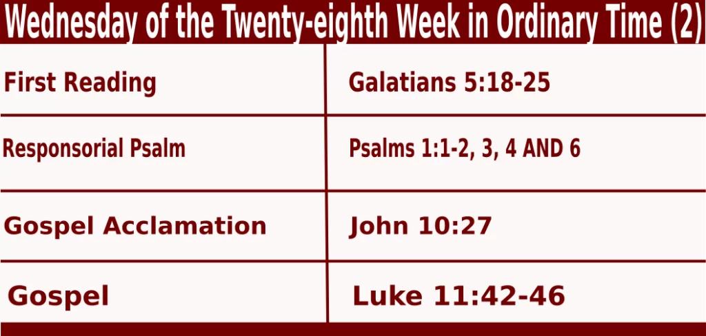 Mass Readings for October 12 2022 bible quotations